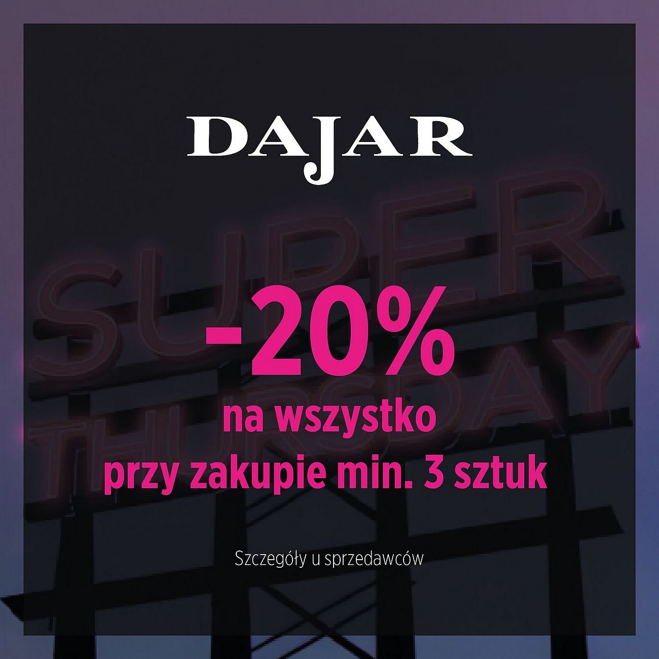 Szczegóły oferty na super czwartek