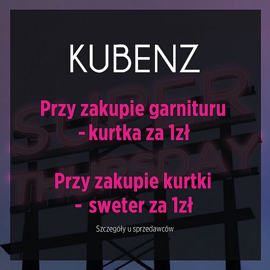Szczególy oferty na super czwartek