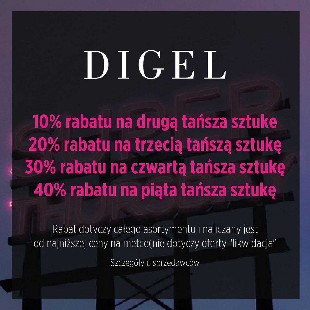 Szczegóły oferty na super czwartek