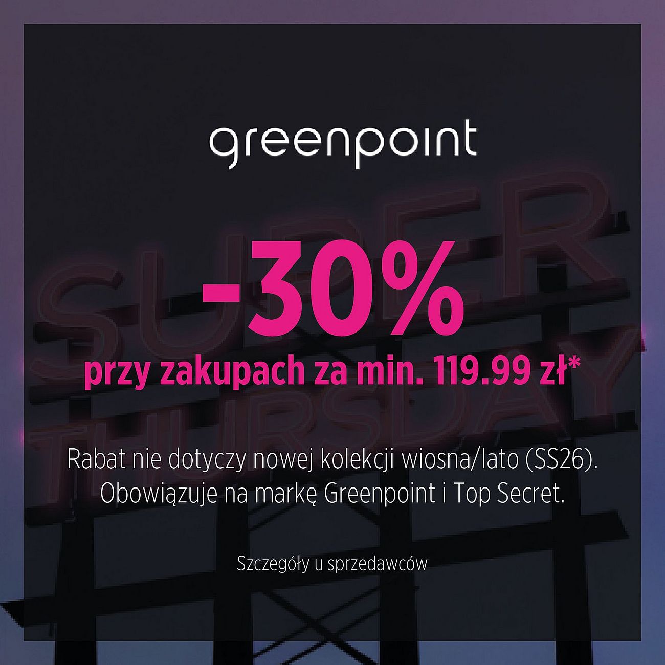 Szczegóły oferty na super czwartek