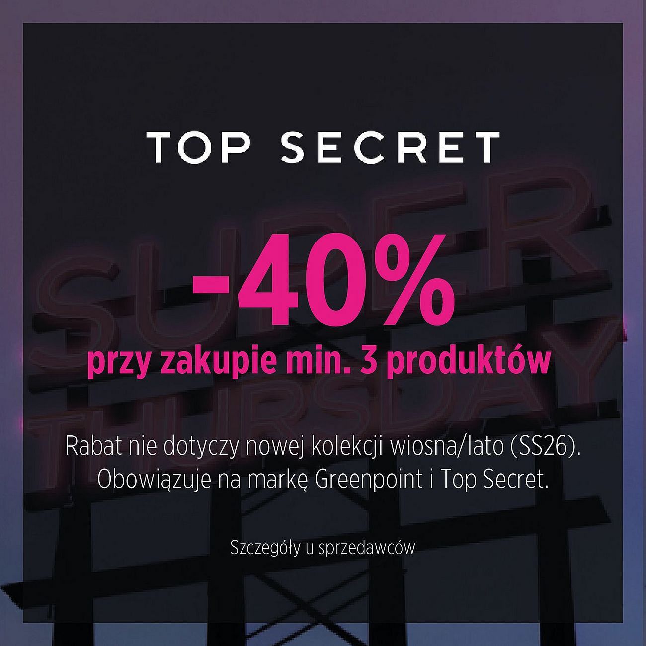 Szczegóły oferty na super czwartek