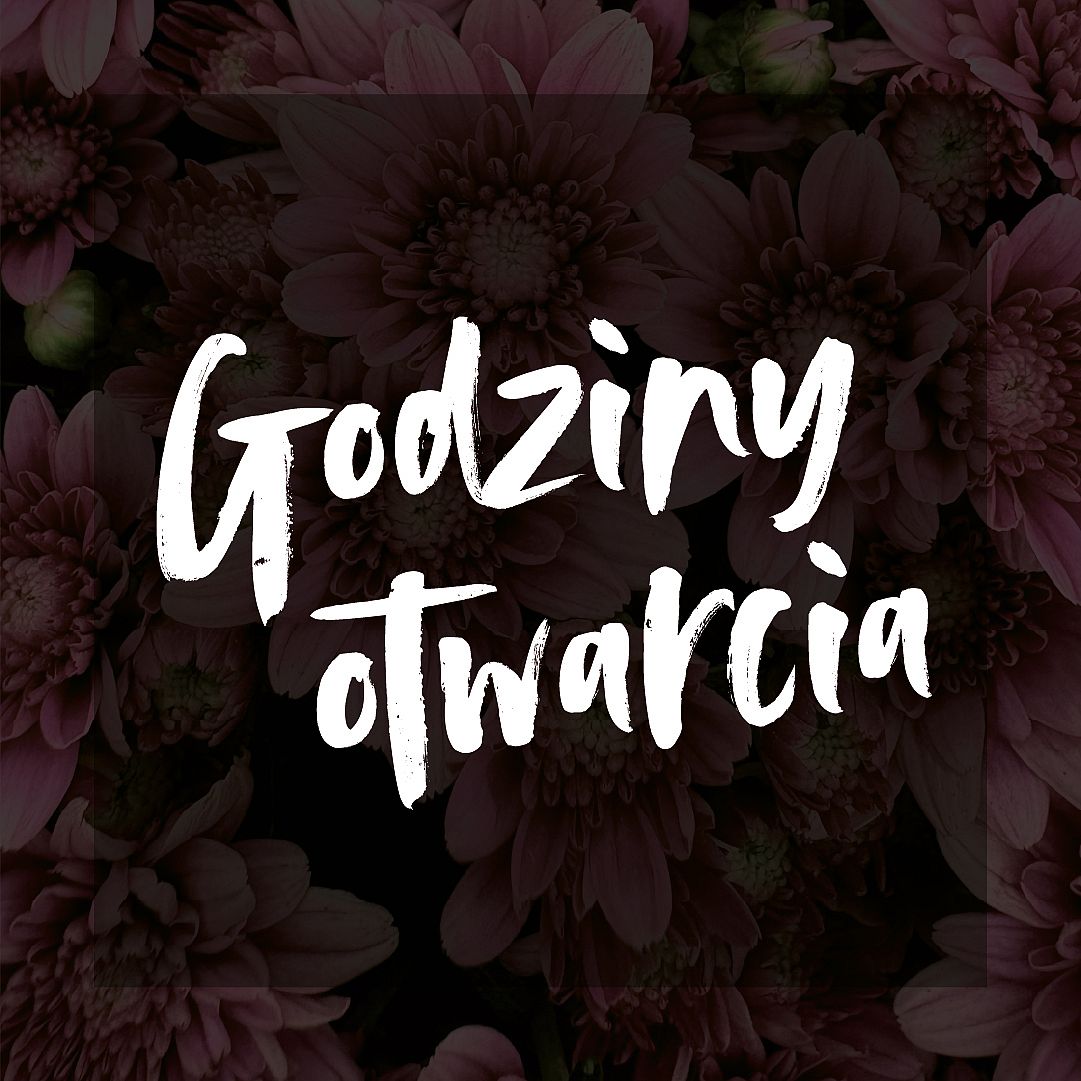 Wydarzenia - Godziny otwarcia listopad